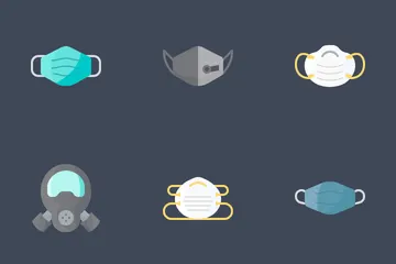 Different Types Of Face Masks Icon Pack