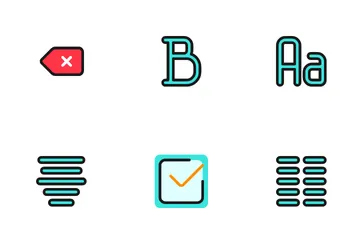 Teclado e digitação Pacote de Ícones