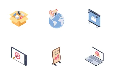 Digital Advertising Media Channels Icon Pack