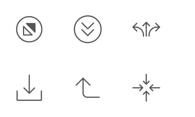 Digital Arrow Graphic Collection Icon Pack