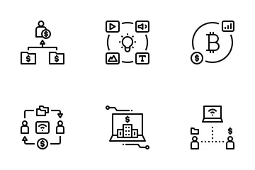 Digital Asset And Intangible Product Icon Pack