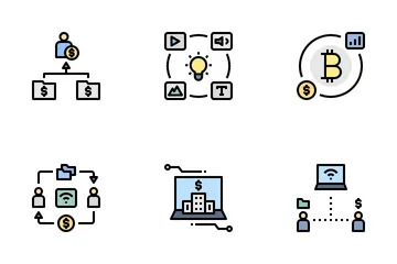 Digital Asset And Intangible Product Icon Pack
