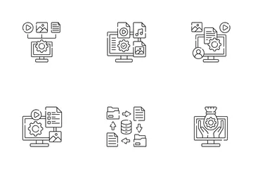 Digital Asset Management Icon Pack