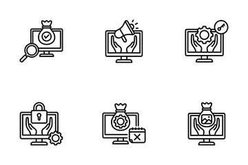 Digital Asset Management Icon Pack