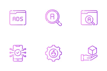 Digital Asset Management Icon Pack