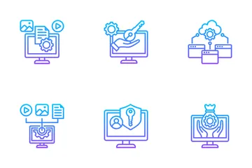 Digital Asset Management Icon Pack