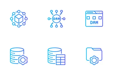 Digital Asset Management Icon Pack