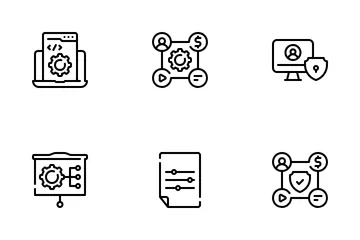 Digital Asset Management Icon Pack