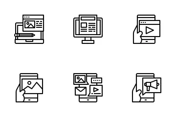 Digital Content Icon Pack