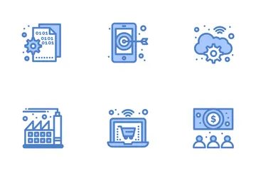 Digital Economy Business Icon Pack