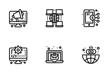 Digital Economy Business Icon Pack