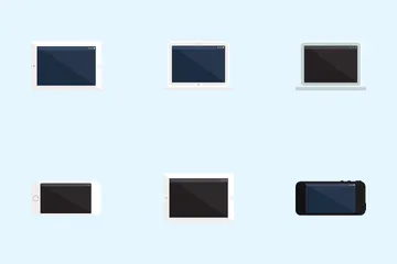 Digital Gadget With Screen Off Icon Pack