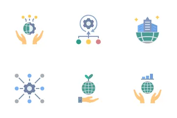 Digital Globalization Icon Pack