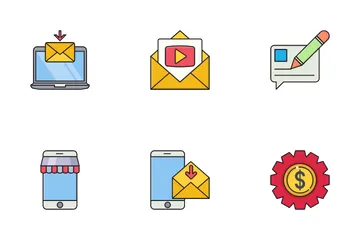 Digital Internet Marketing Icon Pack