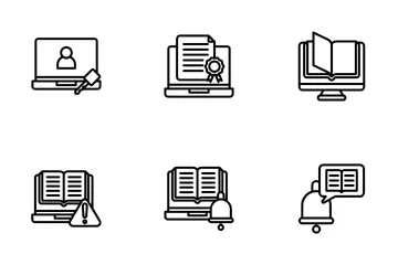 Digital Learning Icons Pack Icon Pack