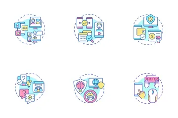Digital Literacy And Skills Icon Pack