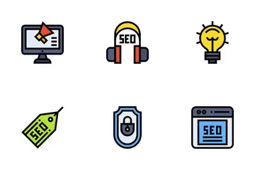 Digital Marketing And SEO Icon Pack