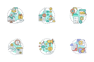 Digital Marketing And Strategies Icon Pack