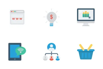 Digital Marketing Flat Icons Icon Pack