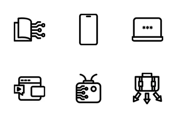 Digital Media And AI Icon Pack