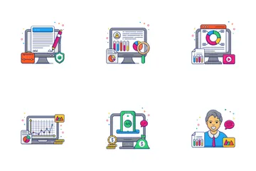 Digital Payments And Digital Business Icon Pack