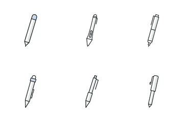 Digital Pencil Icon Pack