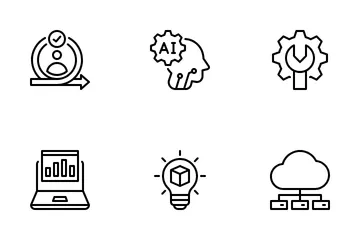 Digital Transformation In Business Icon Pack