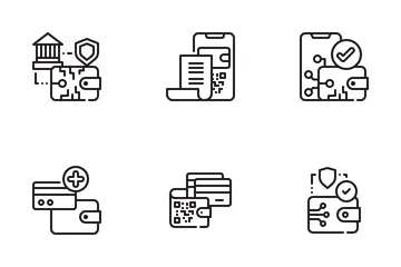 Digitale Geldbörse Symbolpack