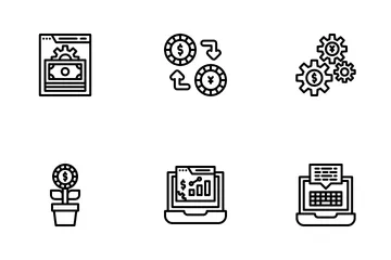 Digitale Wirtschaft Symbolpack