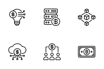 Digitale Wirtschaft Symbolpack