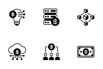 Digitale Wirtschaft Symbolpack