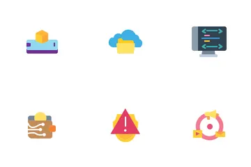 Digitaler Lebensstil und Technologie Icon Pack