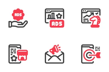 Digitales Marketing Symbolpack