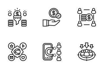 Digitales Marketing Symbolpack