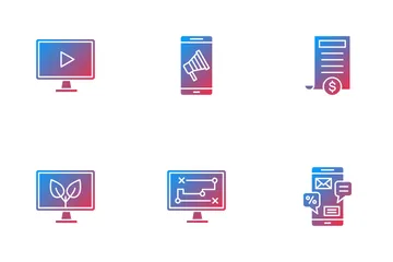 Digitales Marketing Icon Pack