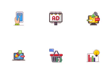 Digitales Marketing-A-J Symbolpack
