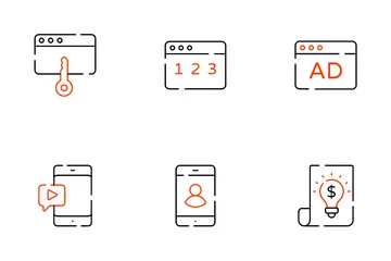 Digitales Marketing Symbolpack