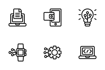 Digitalisierung Icon Pack