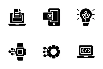 Digitalisierung Icon Pack