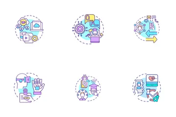 Digitalization Of Public Services Icon Pack