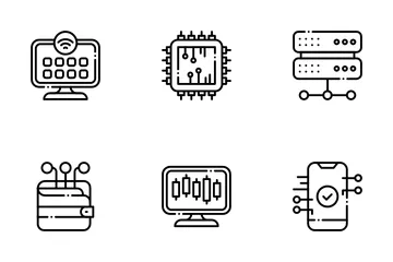 Digitale Technologie Symbolpack