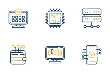 Digitale Technologie Symbolpack