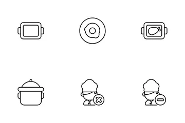 식사 및 요리 아이콘 팩