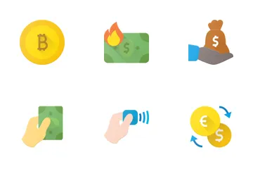 Dinero y divisas Paquete de Iconos