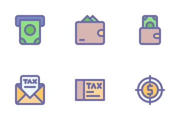 Dinero y finanzas Icon Pack