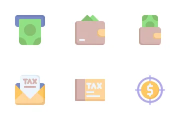 Dinero y finanzas Icon Pack