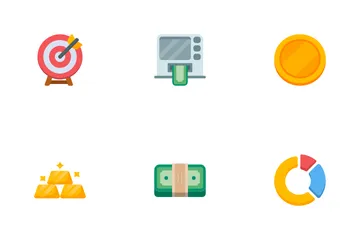 Dinheiro e negócios Icon Pack