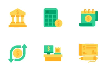 Dinheiro Pacote de Ícones