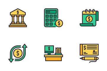 Dinheiro Pacote de Ícones