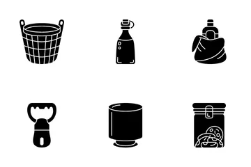 Dining Table Accessories Icon Pack